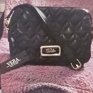 Vera New York Black Quilted Women's Bag Crossbody